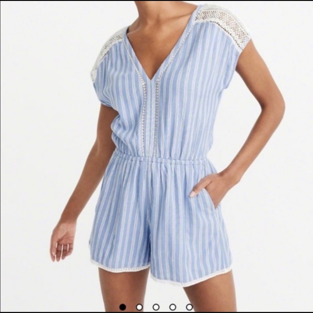 A&F Striped Romper